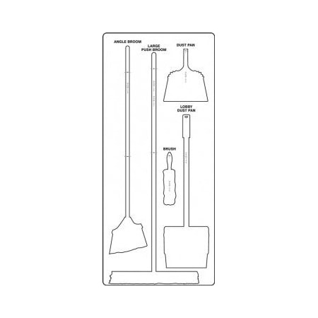 Accuform CLEAN  SWEEP STOREBOARDS MAXDUTY PSB614WTWT PSB614WTWT